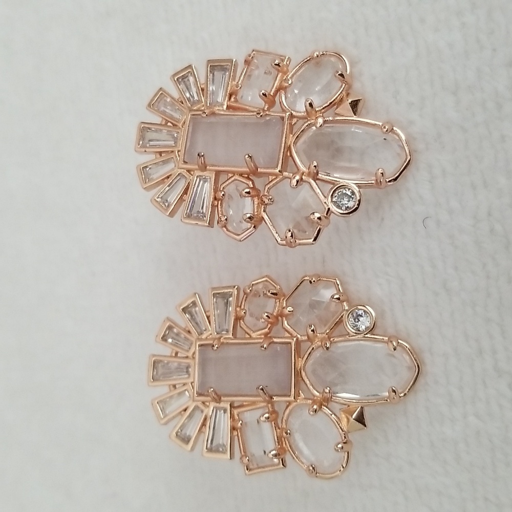 New Kendra Scott Huckaby Crystal Statement Earrings